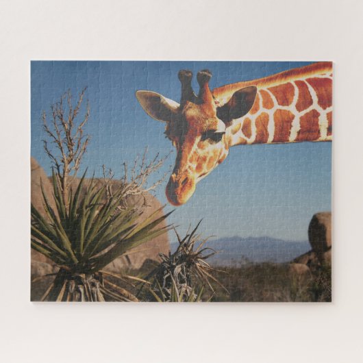 Giraffe in Joshua Tree Park Reis Schilderachtig Cu Legpuzzel (Horizontaal)