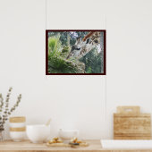 Giraffe in Lunch Poster (Keuken)