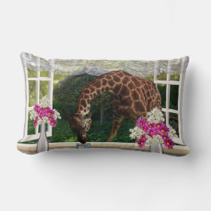 Giraffe in mijn weduwe, lumbale kussen
