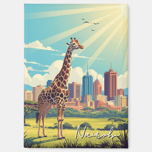 Giraffe in Nairobi, Kenia Magneet