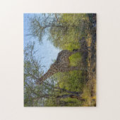 Giraffe in Natuurlijke Habitat, Afrika Legpuzzel (Verticaal)