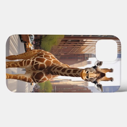 Giraffe in NYC Case-Mate iPhone Case (Achterkant (horizontaal))