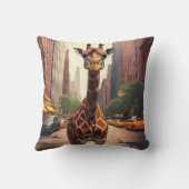 Giraffe in NYC Kussen (Achterkant)