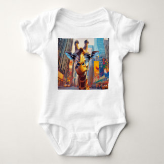 Giraffe in NYC Romper