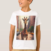Giraffe in NYC T-shirt (Voorkant)