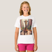 Giraffe in NYC T-shirt (Voorkant volledig)