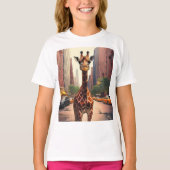 Giraffe in NYC T-shirt (Voorkant)