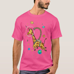 Giraffe in ruimte Giraffe Lover T-shirt