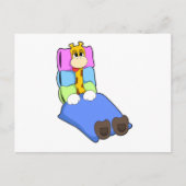 Giraffe in slaapstand met knuppel en Pillow Briefkaart (Voorkant)