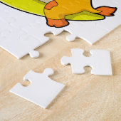 Giraffe in slaapstand met maan legpuzzel (Zijkant)