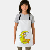 Giraffe in slaapstand met maan schort (Insitu)