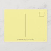 GIRAFFE IN SNELLE SPRINGEMAKERE BONNET, EGG BASKET FEESTDAGENKAART (Achterkant)