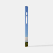 Giraffe in sparkly roze pet iPhone hoesje (Linkerkant)