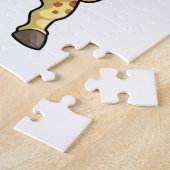 Giraffe in Tennis met Tennis racket Legpuzzel (Zijkant)