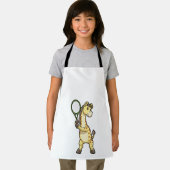 Giraffe in Tennis met Tennis racket Schort (Insitu)