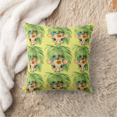 Giraffe in the Savanna Throw Pillow Kussen (Deken)
