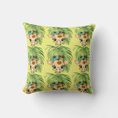 Giraffe in the Savanna Throw Pillow Kussen (Voorkant)