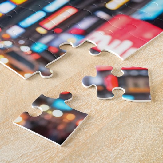 Giraffe in Times Square Legpuzzel (Zijkant)