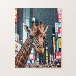 Giraffe in Times Square Legpuzzel
