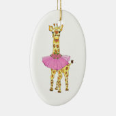 Giraffe in Tutu Keramisch Ornament (Rechts)