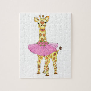 Giraffe in Tutu Legpuzzel