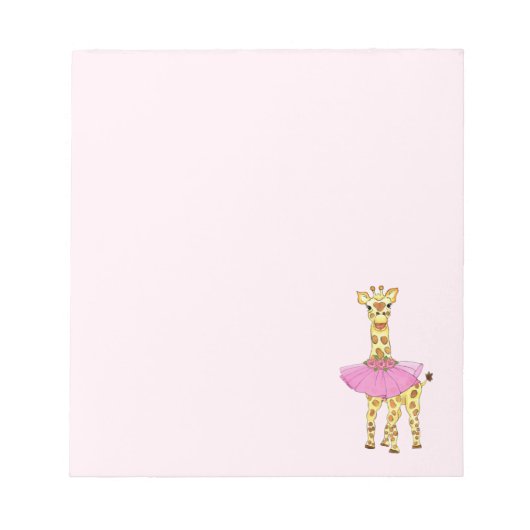 Giraffe in Tutu Notitieblok (Voorkant)