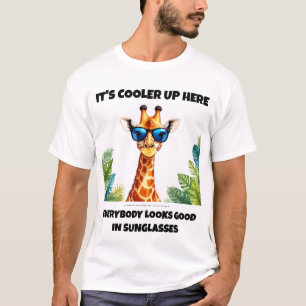 Giraffe in Zonnebril T-shirt - Climate Humor