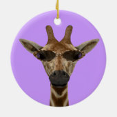 Giraffe Incognito Keramisch Ornament (Achterkant)