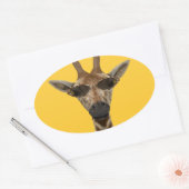 Giraffe Incognito Ovale Sticker (Envelop)