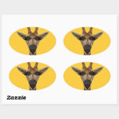 Giraffe Incognito Ovale Sticker (Vel)