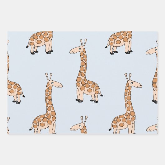 Giraffe Inpakpapier Vel (Voorkant 3)