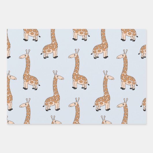 Giraffe Inpakpapier Vel (Voorkant)