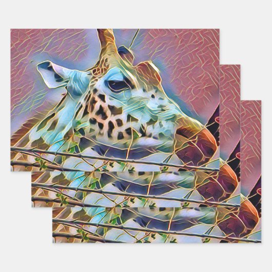 GIRAFFE INPAKPAPIER VEL (Set)
