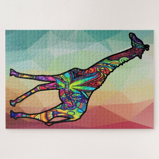 Giraffe - Jigzaag Puzzle Legpuzzel (Horizontaal)