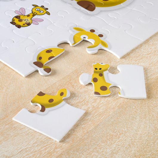 Giraffe Jigzaag Puzzle Legpuzzel (Zijkant)