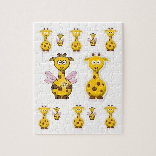 Giraffe Jigzaag Puzzle Legpuzzel (Verticaal)