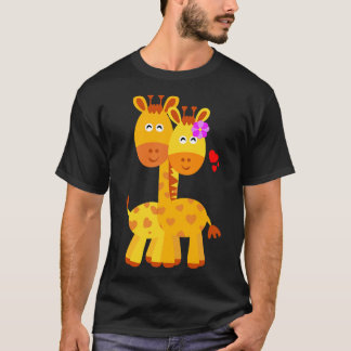Giraffe Jubileum Verloving Klassieke T-S T-shirt
