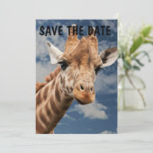 GIRAFFE JUNGLE UITNODIGINGEN PERSONALISEREN (Staand voorkant)