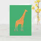 Giraffe Kaart (Gele Bloem)