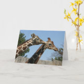 Giraffe Kaart (Gele Bloem)