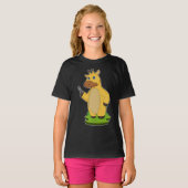 Giraffe kapper schaar t-shirt (Voorkant volledig)