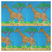 Giraffe - Katoenen Twill Stof (Swatch)