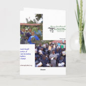 Giraffe, Kenia Safari Kaart (Achterkant)