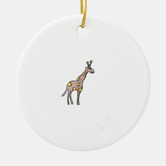 Giraffe Keramisch Ornament (Voorkant)