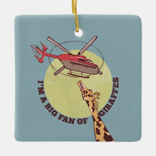 Giraffe Keramisch Ornament (Voorkant)