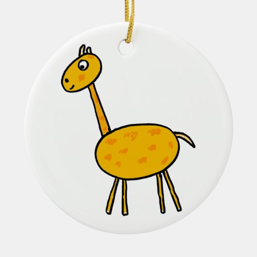 Giraffe Keramisch Ornament (Voorkant)