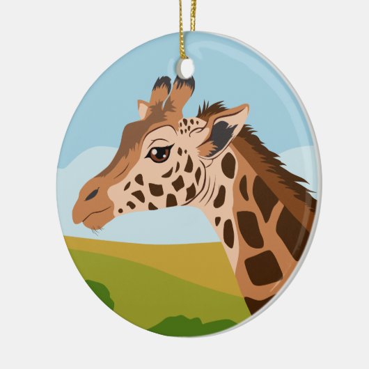 Giraffe Keramisch Ornament (Links)