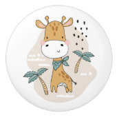 Giraffe Keramische Knop (Voorkant)