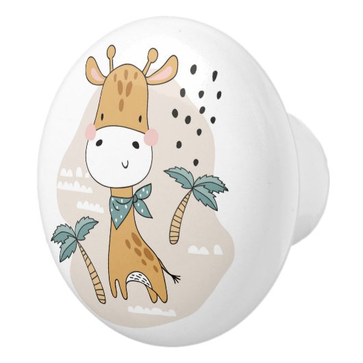 Giraffe Keramische Knop (Rechts)