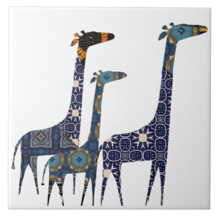 Giraffe Keramische Tegel Tegeltje